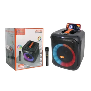 ZQS0818X Mini Portable Karaoke Machine BT Speaker Outdoor Family KTV Parties Audio Microphone Box DJ