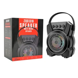 ZQS1316 Mini Home Sound System Wireless Blue Tooth Outdoor KTV Subwoofer RGB LED Lighting FM Radio Function