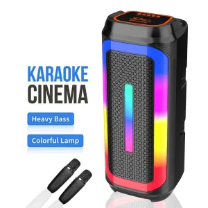 ZQS42102W Outdoor Party Speaker Smart Audio Speaker with LED Light Powered Speaker Bass