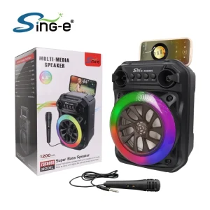 ZQS606S Mini Speaker BT Audio Portable Bluetooth TWS Column Music Center Subwoofer Bass