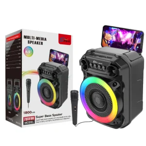 ZQS6166 Factory Discount Special Outdoor Party Stall Speaker RGB Radio Function TF FM Radio Speaker