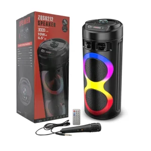 ZQS6220 25W Portable Bluetooth Karaoke Speaker Wireless Party Speaker AUX Communication Home Theater Radio Usage Battery