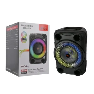 ZQS8148 LED RGB Wireless Super Bass Subwoofer Party DJ Karaoke BT Amplifier Radio Microphone Speaker