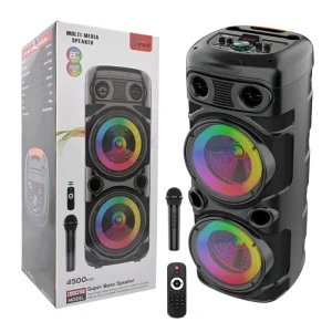 ZQS8210S Double 8-Inch Outdoor PRO Subwoofer DJ Karaoke Wireless Trolley Party BT Speaker