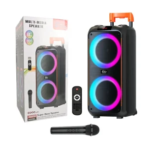 ZQS8262 8 Inch BT Speaker Portable Design with Handle Suitable for Indoor Outdoor Entertainment