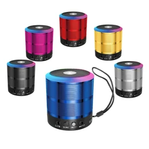 ZQS887 Portable Card Speaker Mini Steel Gun Wireless Bluetooth Audio for Mobile Phones Computers Notebooks
