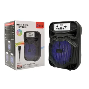 ZQS9516X Portable BT Speaker High Power Audio Home Outdoor Camping Party RGB LED Lighting DC Power Card Player